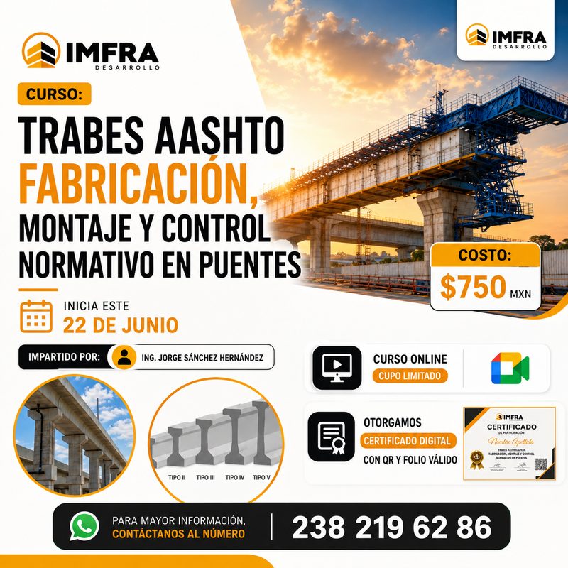 Trabes AASHTO: Fabricación, Montaje y Control en Puentes